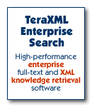 TeraXML Enterprise Search Product Page